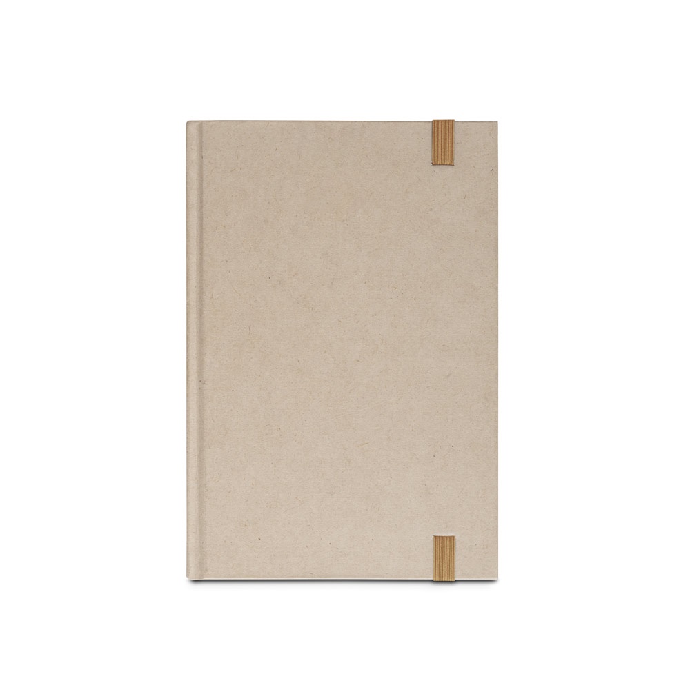 Caderno A5 de capa dura em papel à base de cana-de-açúcar (80% polpa da cana-de-açúcar) com páginas pautadas, foto 4