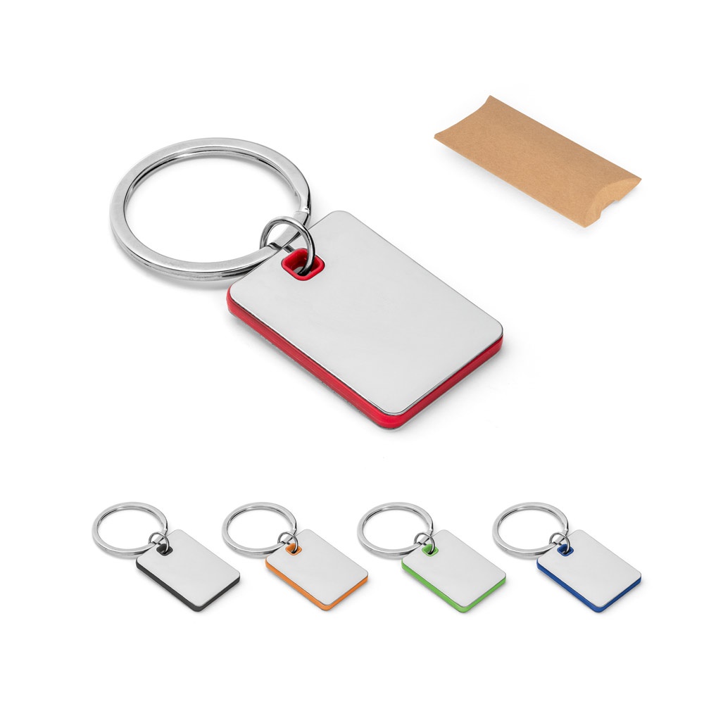 Chaveiro em metal e ABS personalizado com a logo da empresa