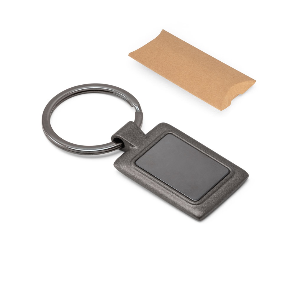 Chaveiro em metal personalizado com a logo da empresa