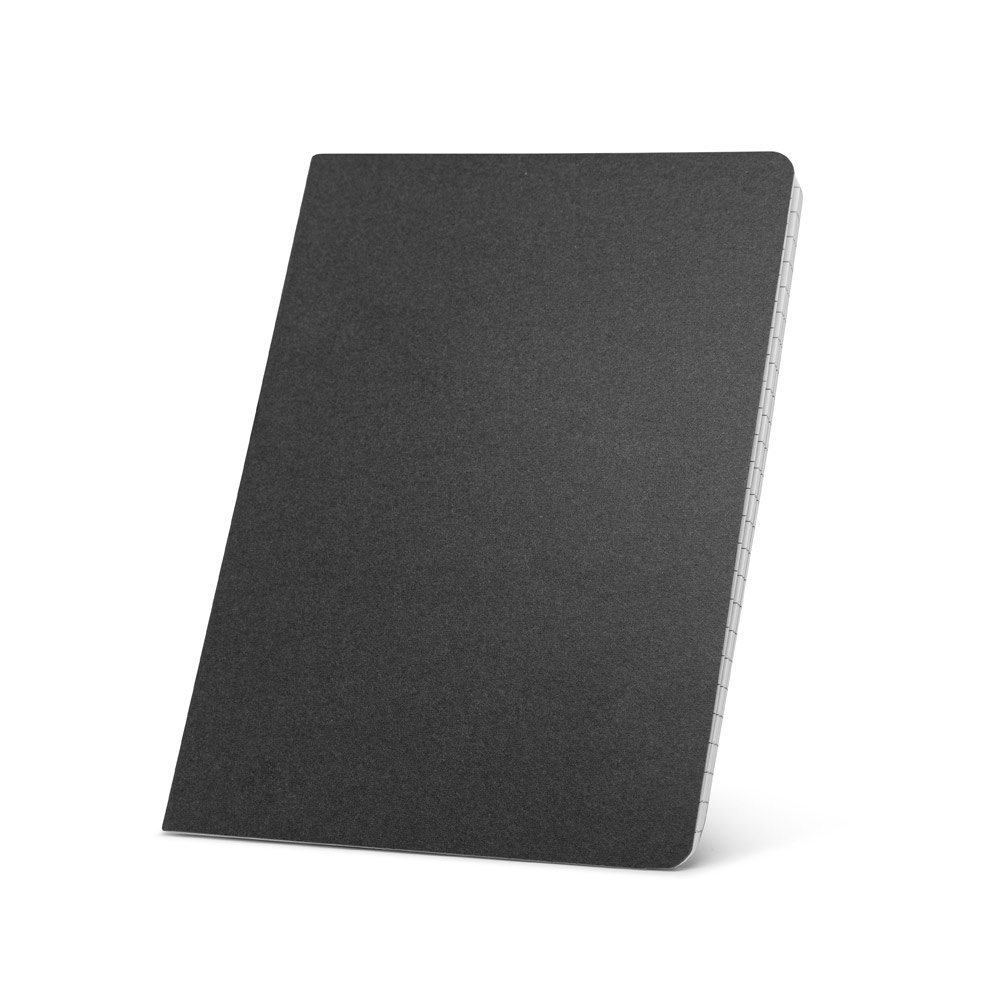 Caderno A5 de capa flexível em kraft reciclado com páginas pautadas