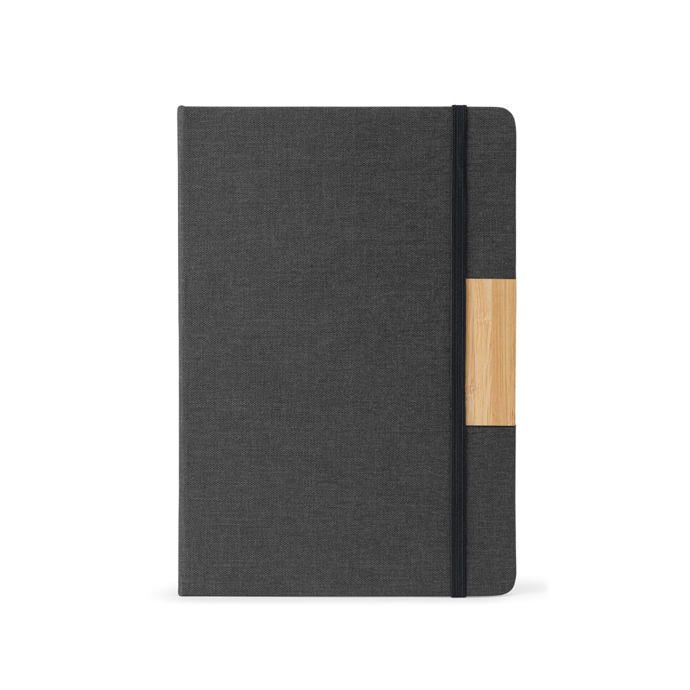 Conjunto composto por 1 caderno A5 com capa rígida e 1 caneta esferográfica em bambu, foto 3