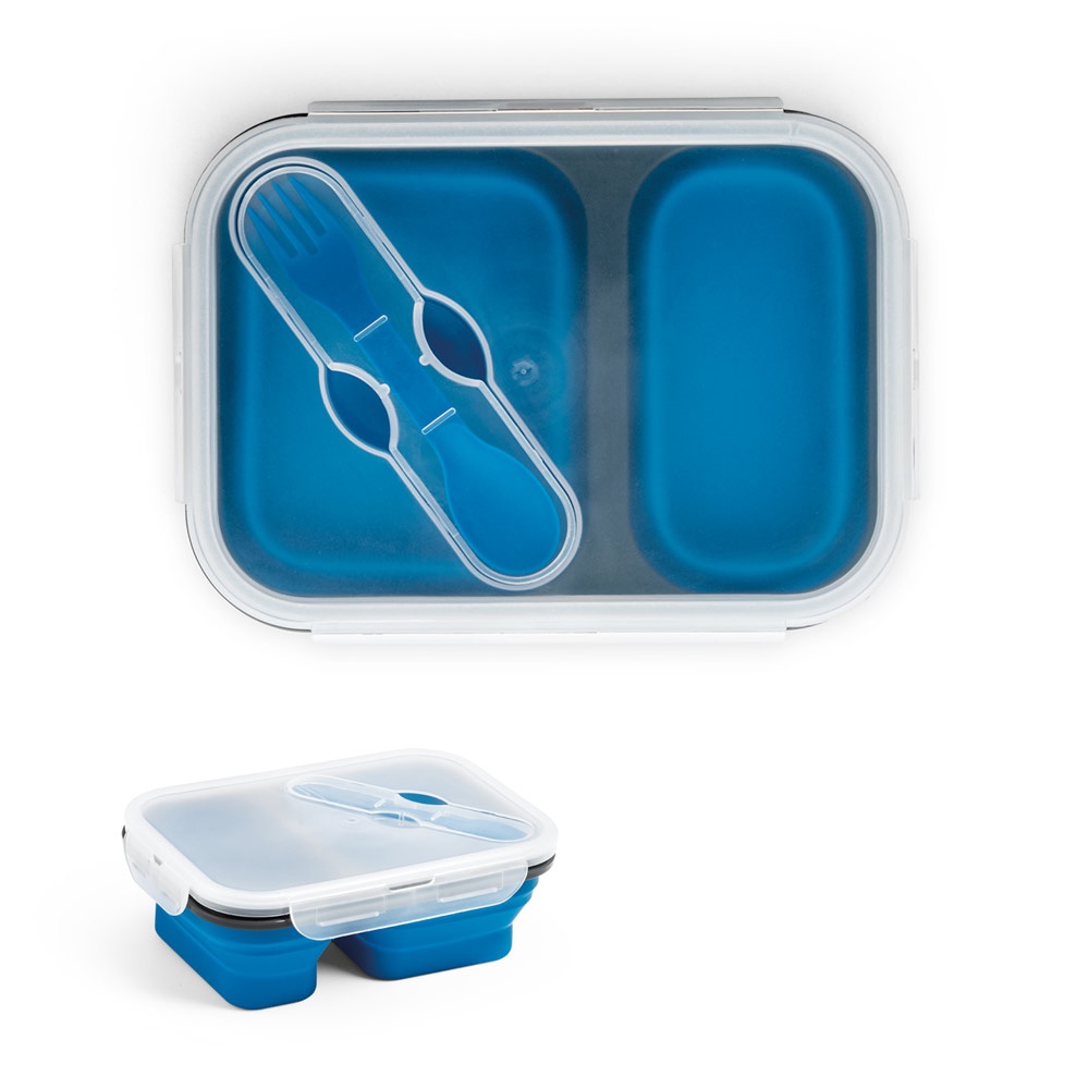 Marmita hermética retrátil em silicone e PP (480 e 760 ml), foto 1