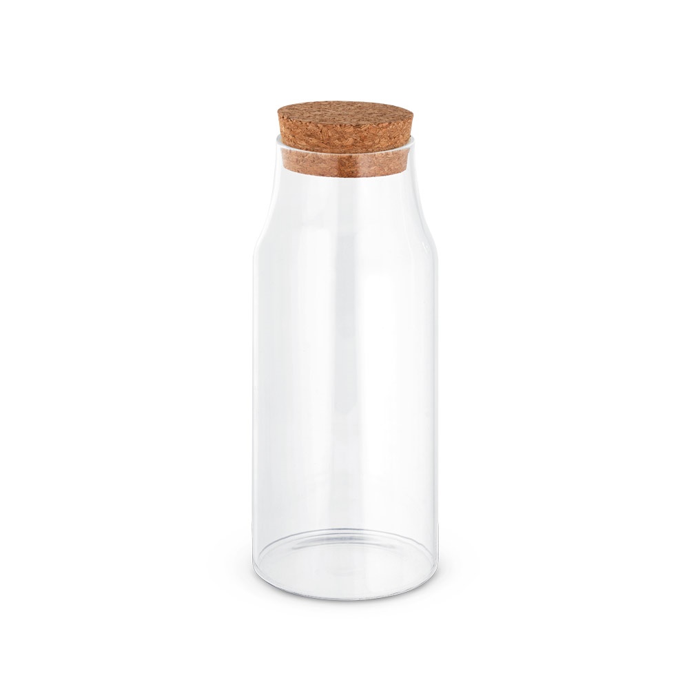 Garrafa em vidro borosilicato com tampa de cortiça 800 ml, foto 3