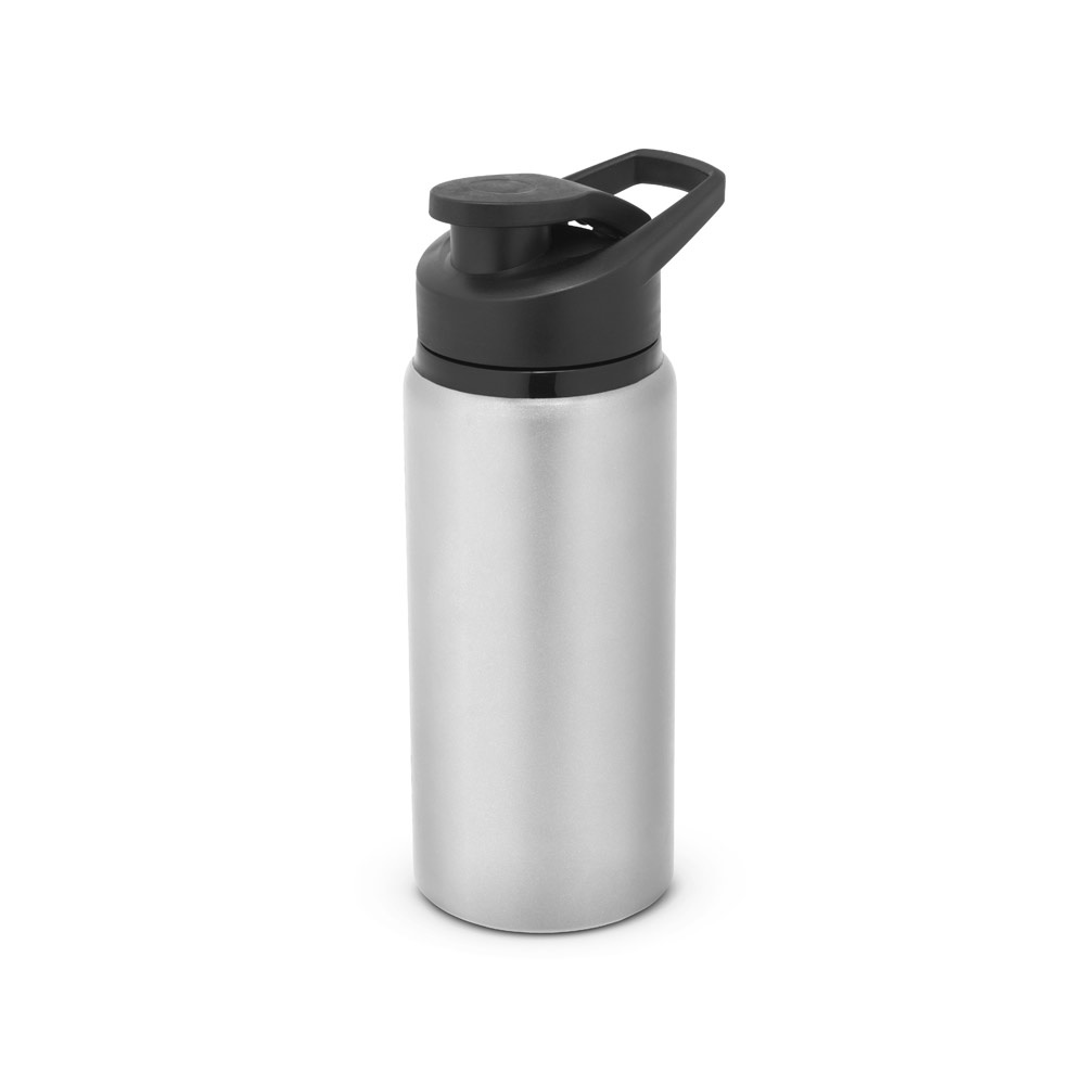 Squeeze esportivo 660 ml em alumínio com acabamento mate personalizado com a logo da empresa, na cor cromado satinado