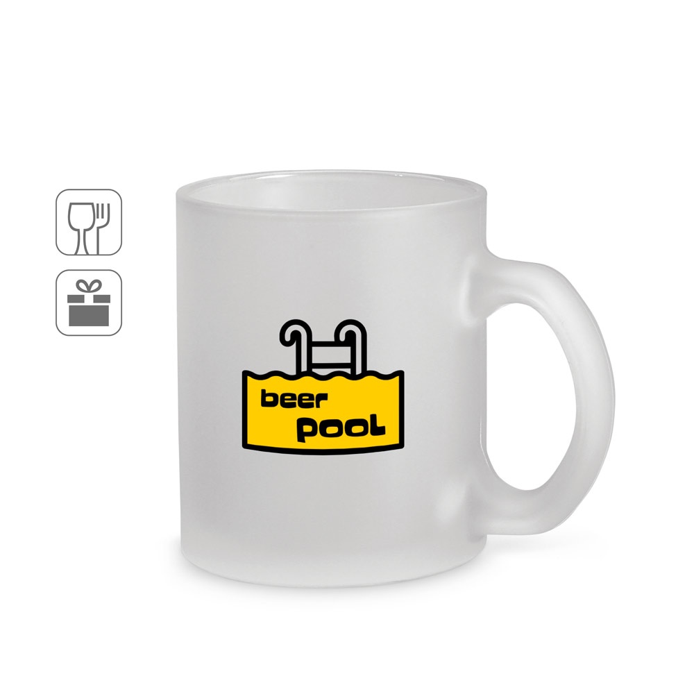 Caneca em vidro com efeito fosco (530 ml), foto 1