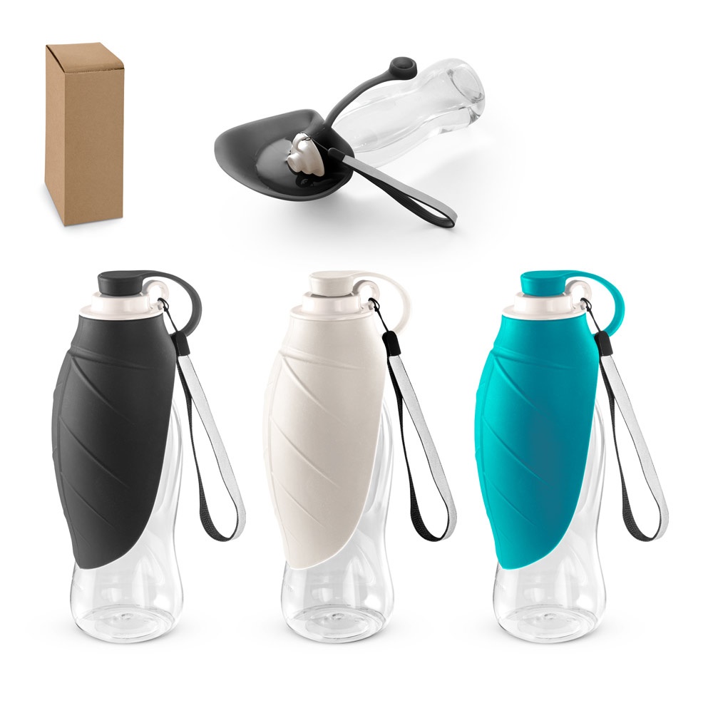 Squeeze para PET, em PP e silicone (580 ml) personalizado com a logo da empresa
