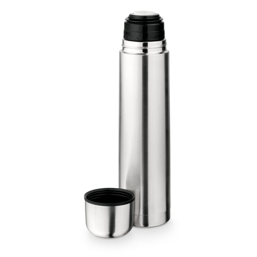 Garrafa térmica em aço inox de parede dupla isolada a vácuo (1 litro), foto 3