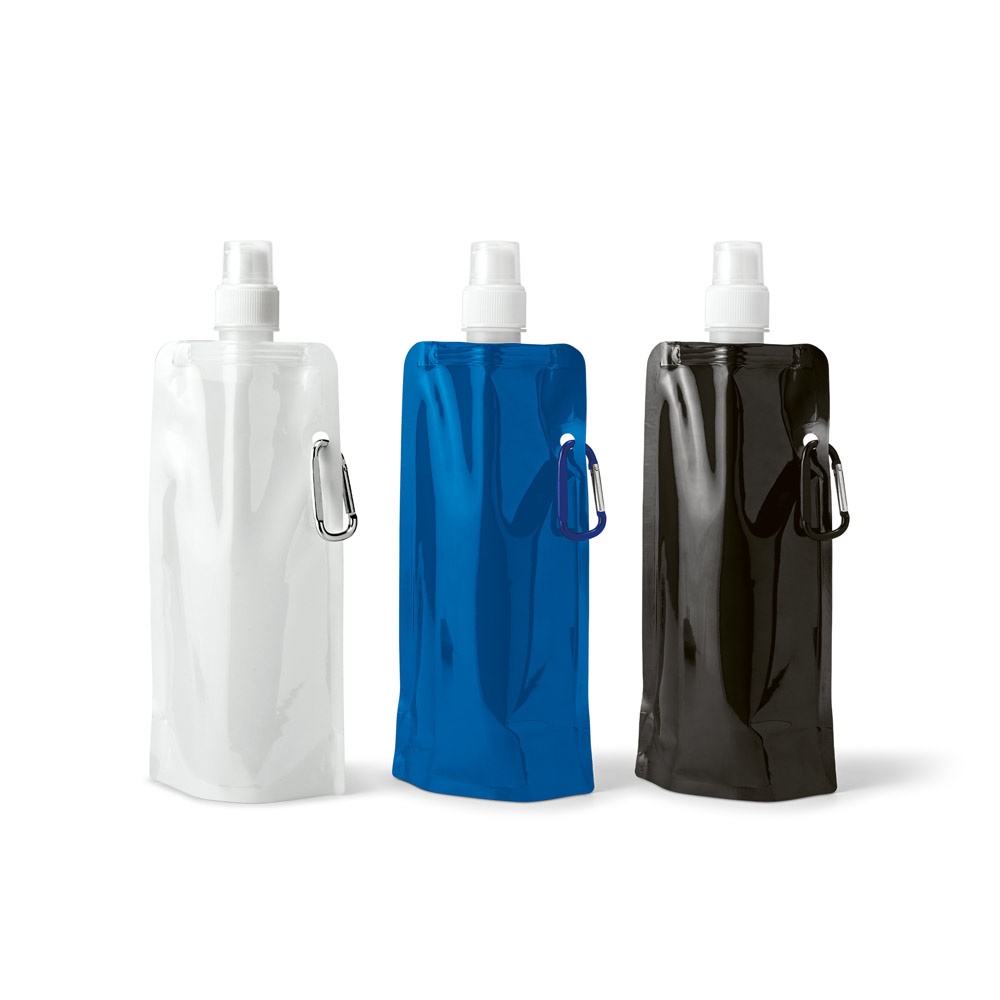 Squeeze dobrável em PE com bico de sistema "push-pull" e acabamento mate (460 ml), foto 1
