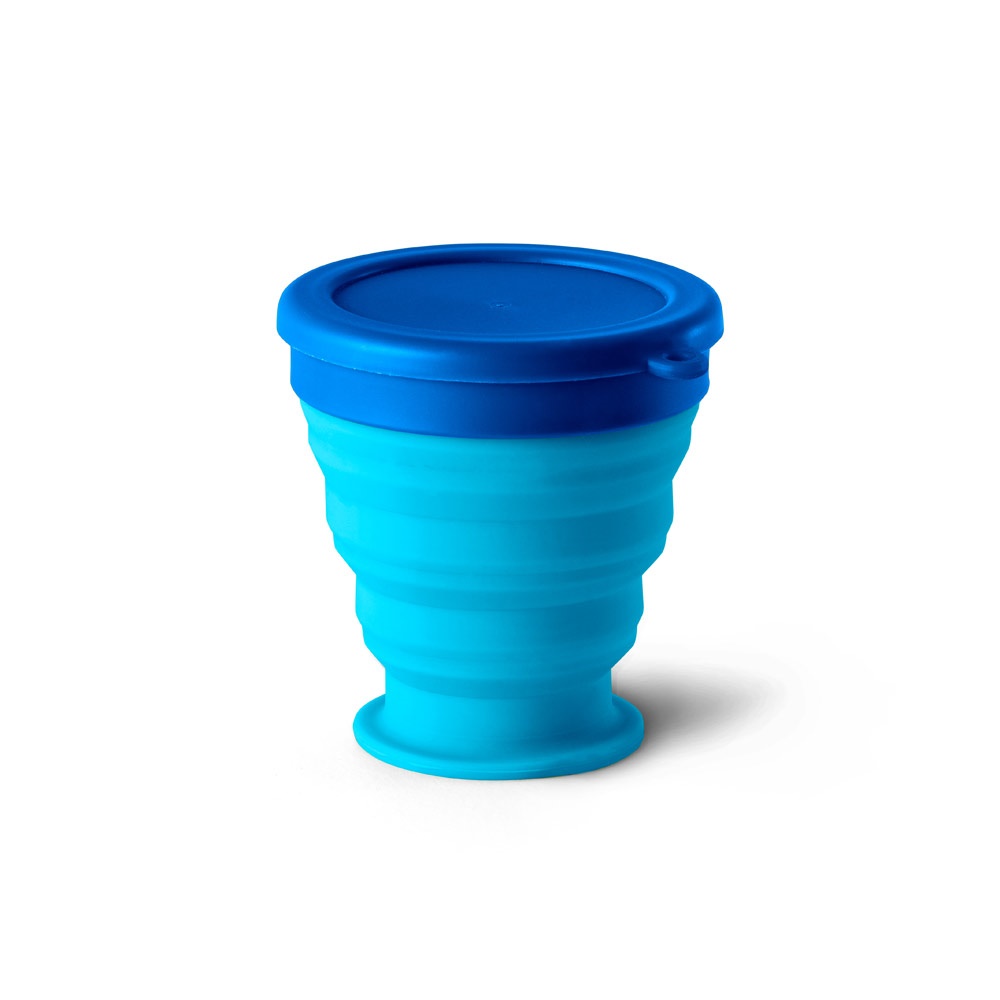 Copo de viagem em silicone com tampa em PP (240 ml), foto 6