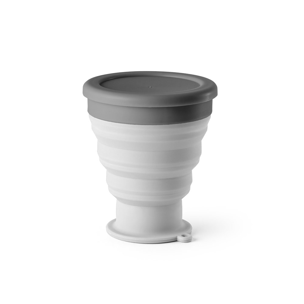 Copo de viagem em silicone com tampa em PP (400 ml), foto 4