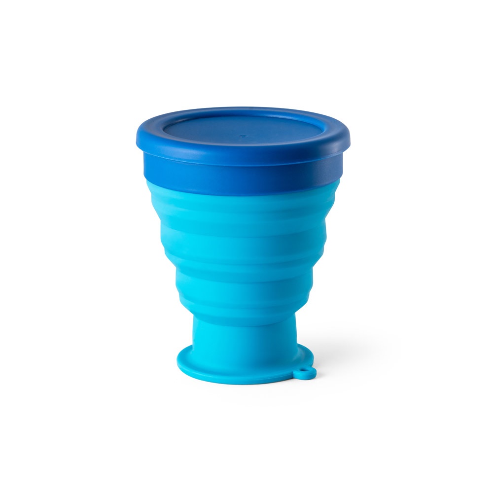 Copo de viagem em silicone com tampa em PP (400 ml), foto 5