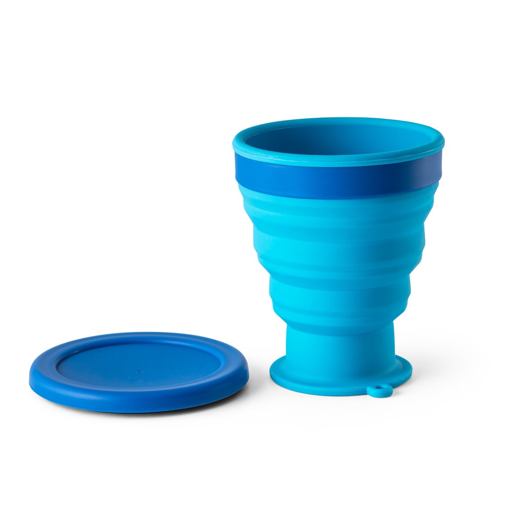 Copo de viagem em silicone com tampa em PP (400 ml), foto 8