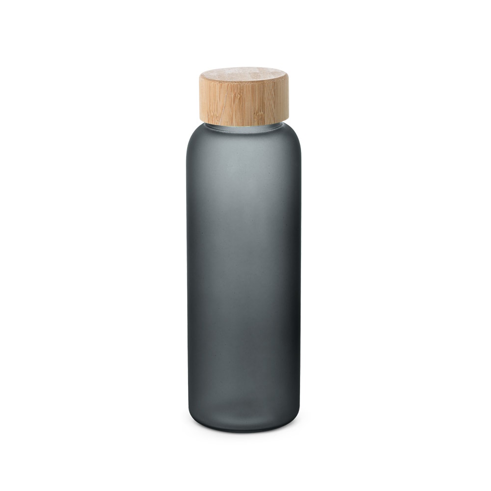 Squeeze em vidro borossilicato fosco (500 ml) com tampa de bambu, foto 2