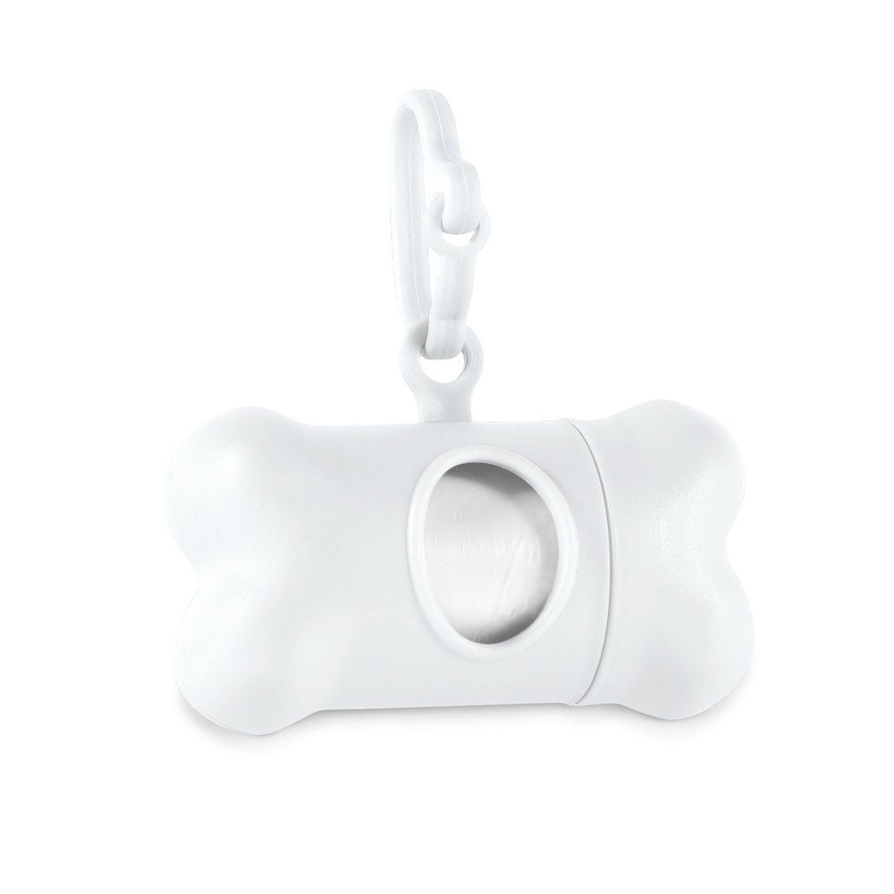 Kit de higiene para cachorro em PP na cor Branco, personalizado com a logo da empresa