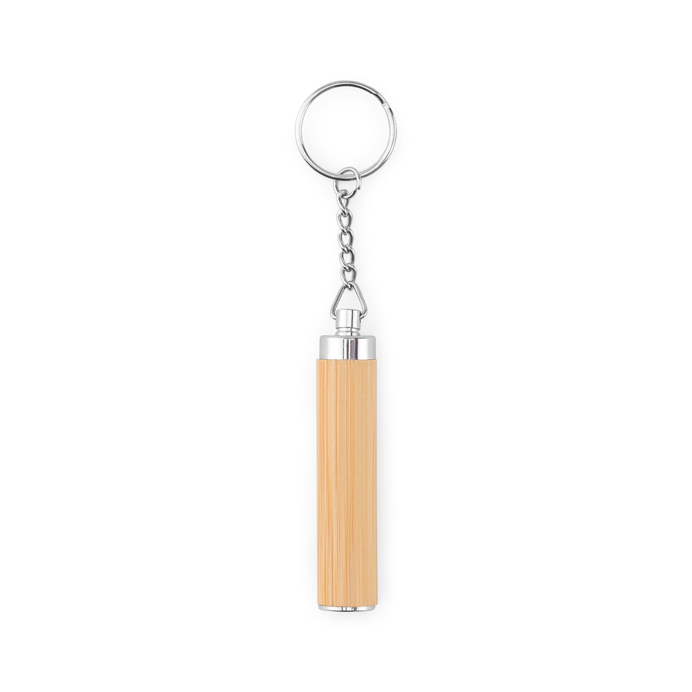 Chaveiro em bambu e ABS com lanterna LED, foto 3