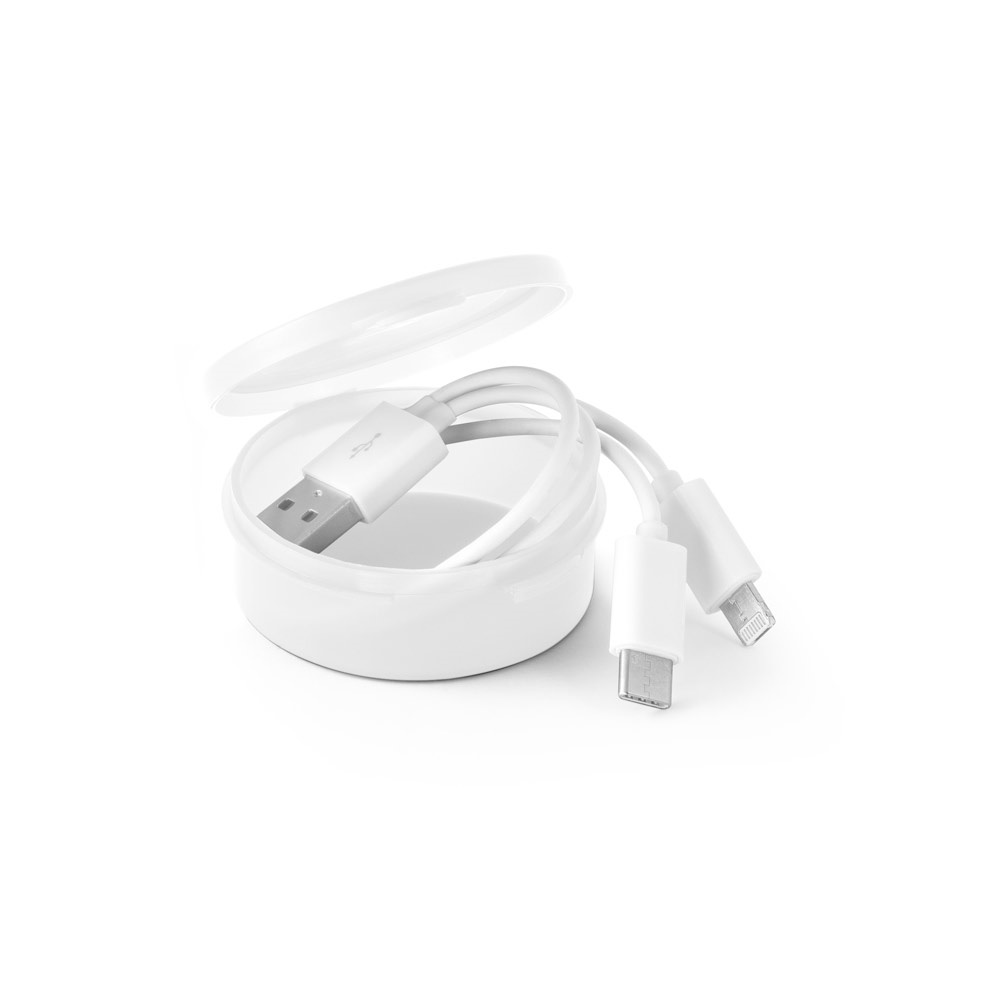 Cabo USB 3 em 1 em ABS e PVC, foto 2