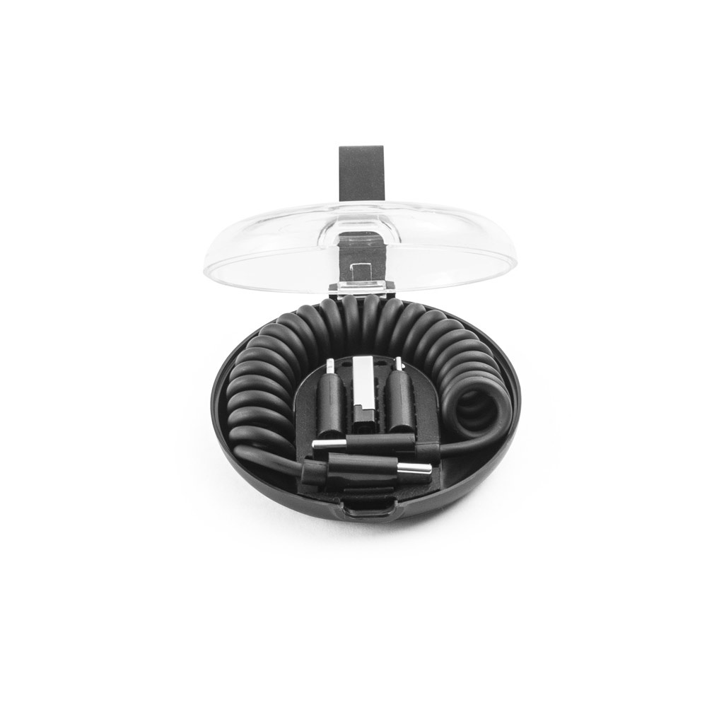 Conjunto composto por cabo espiral com carregamento super-rápido e adaptadores, foto 5