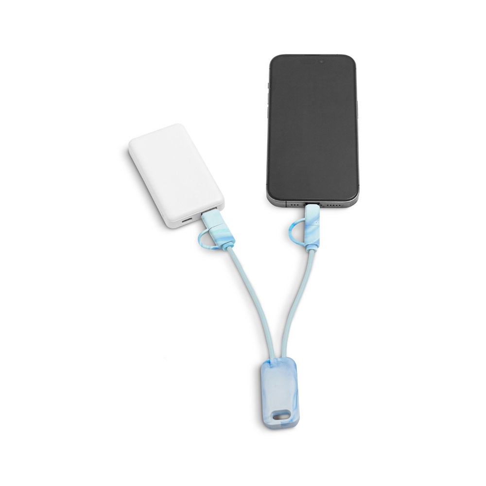 Cabo USB super-rápido 6 em 1 em PET 100% reciclado, foto 5