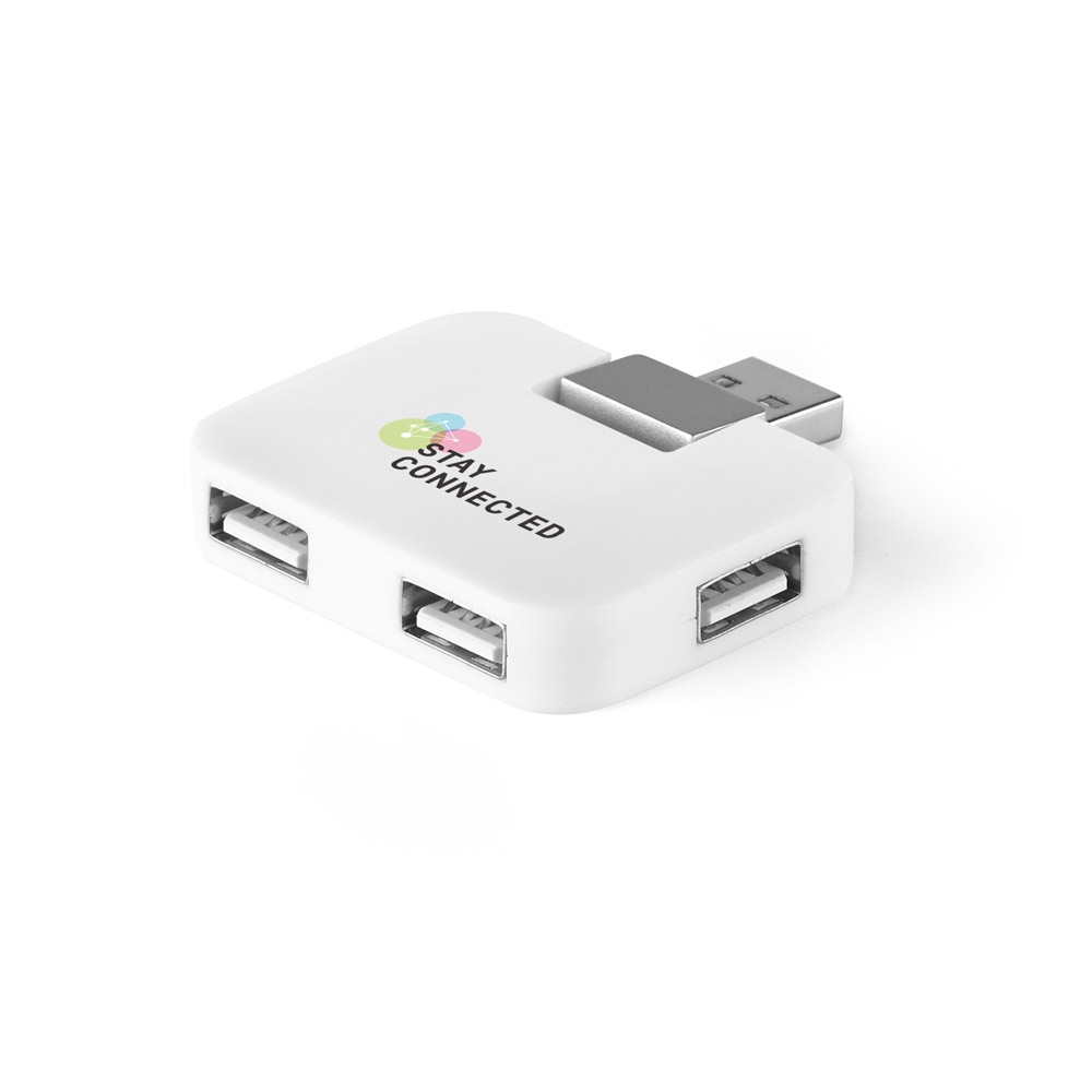 Hub USB 2,0 de plástico com 4 portas, foto 5