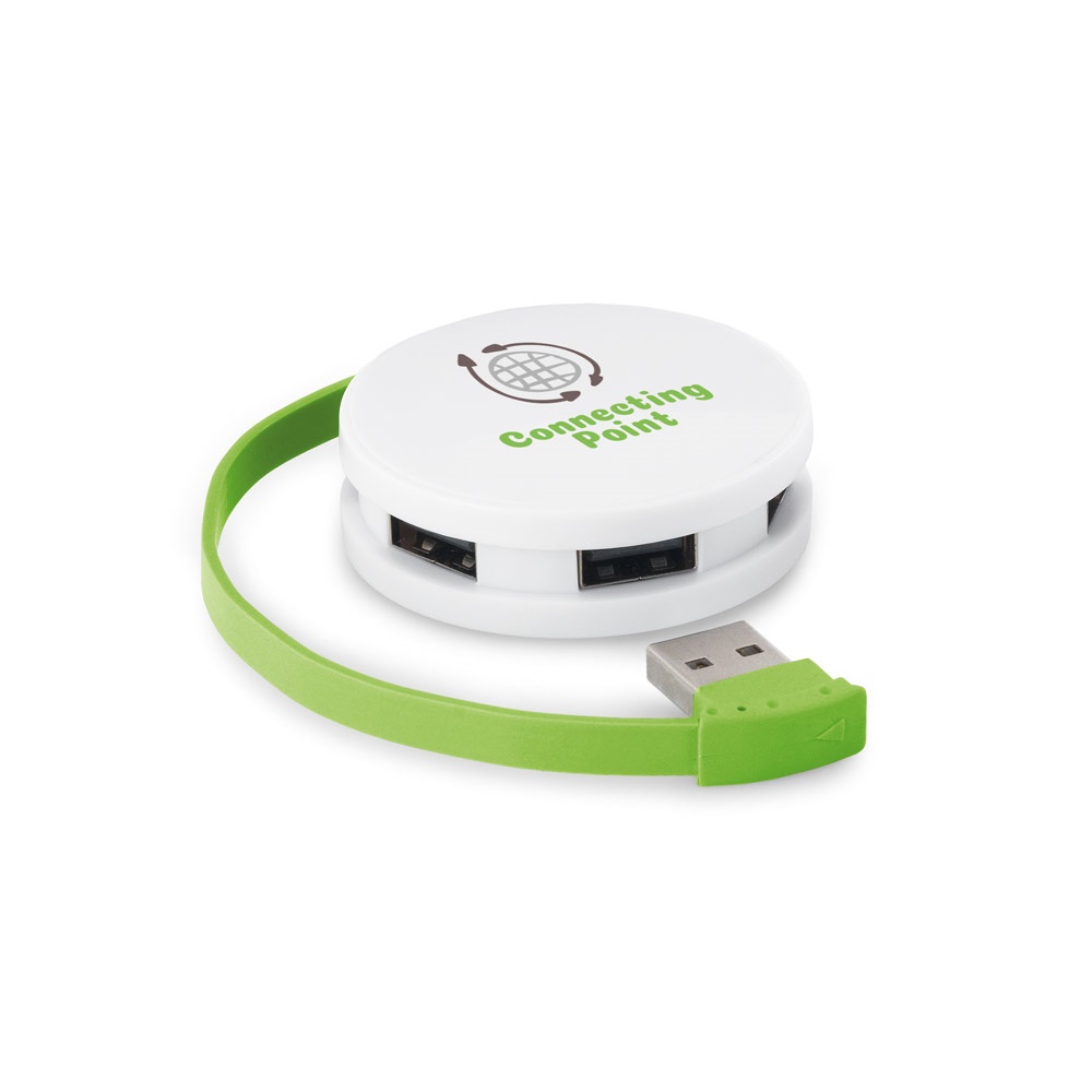 Hub USB 2,0 em ABS com 4 portas, foto 5