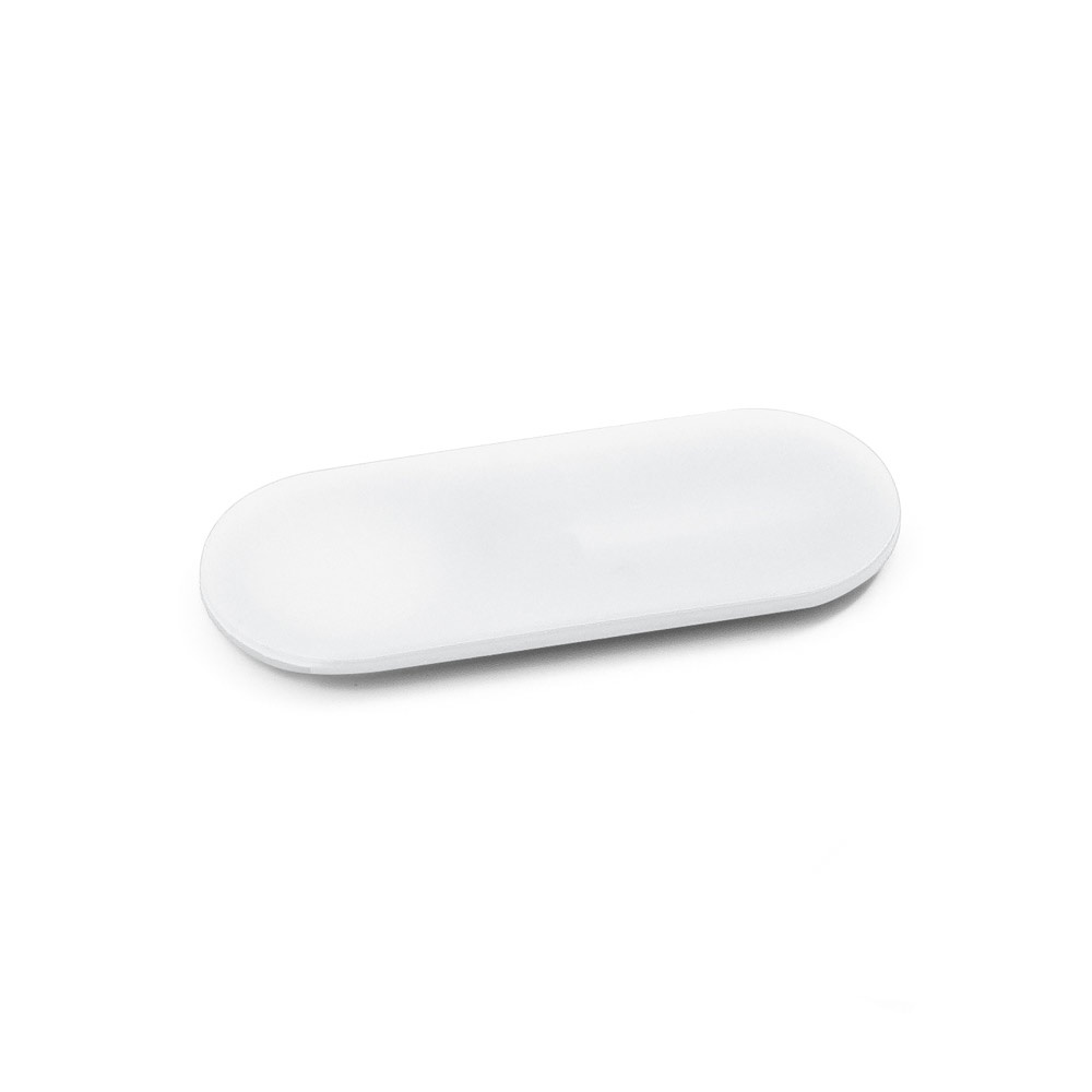 Protetor para webcam em ABS personalizado com a logo da empresa, na cor branco