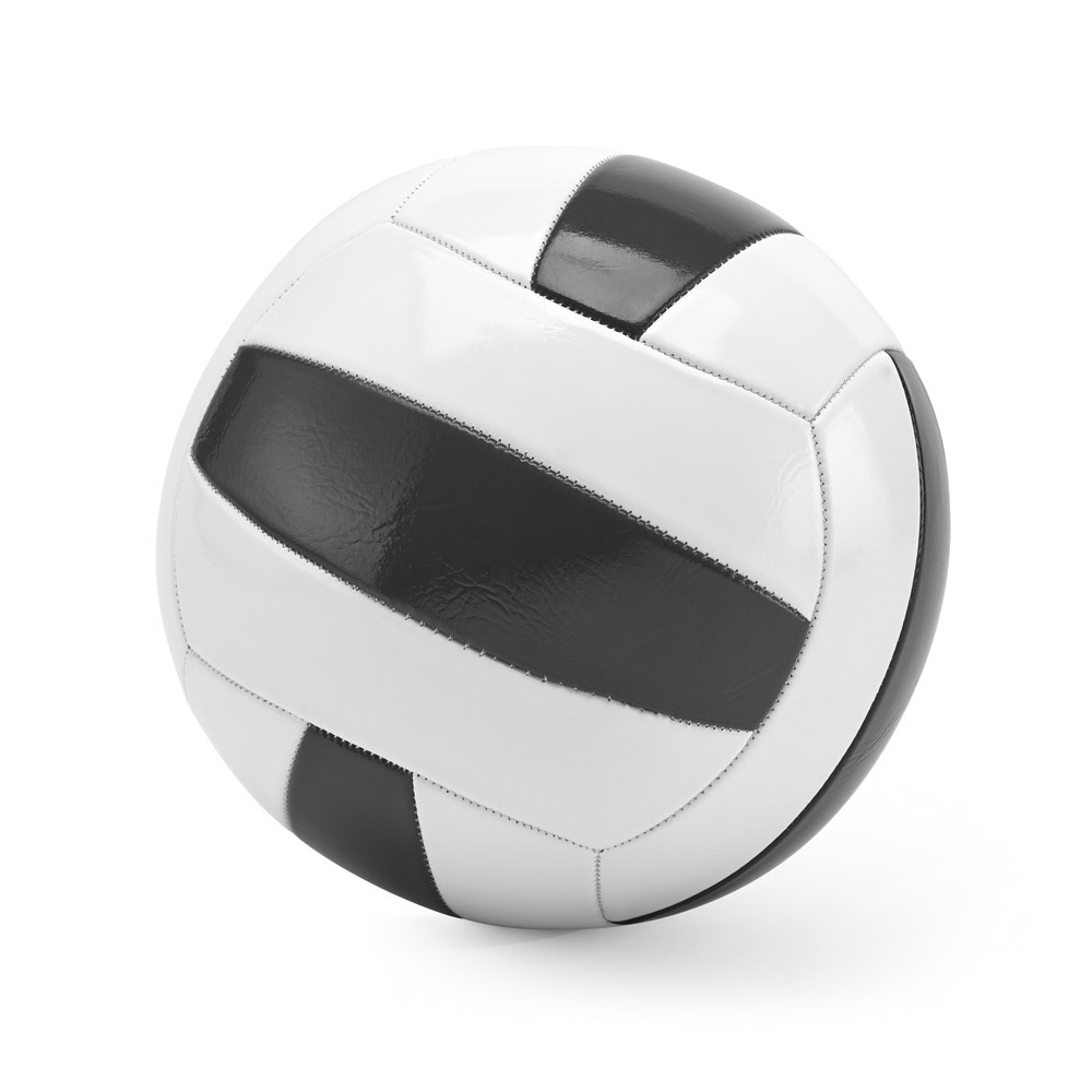 Bola de voleibol em PVC na cor Preto, personalizada com a logo da empresa