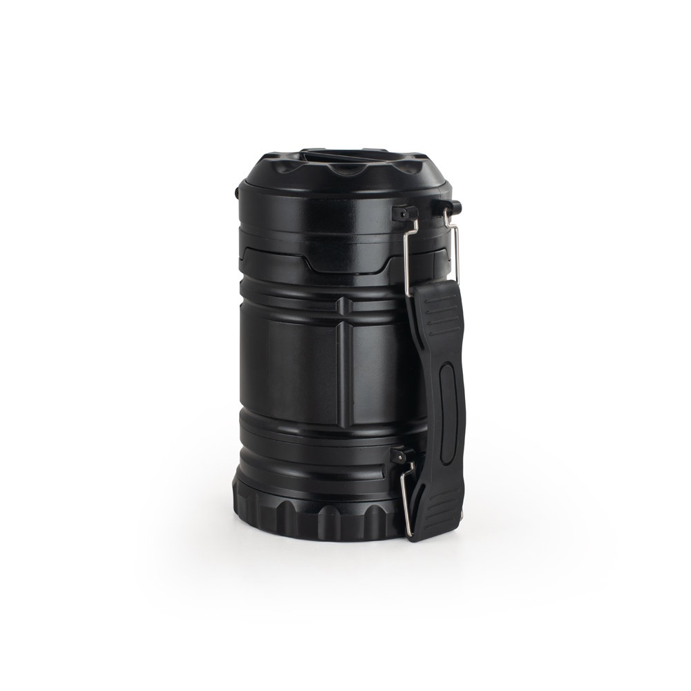Lanterna 2 em 1 em ABS e PS, com dois modos de utilização na cor Preto, personalizada com a logo da empresa