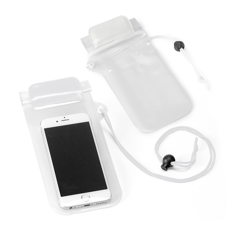 Bolsa impermeável para celular em PVC resistente à água personalizada com a logo da empresa