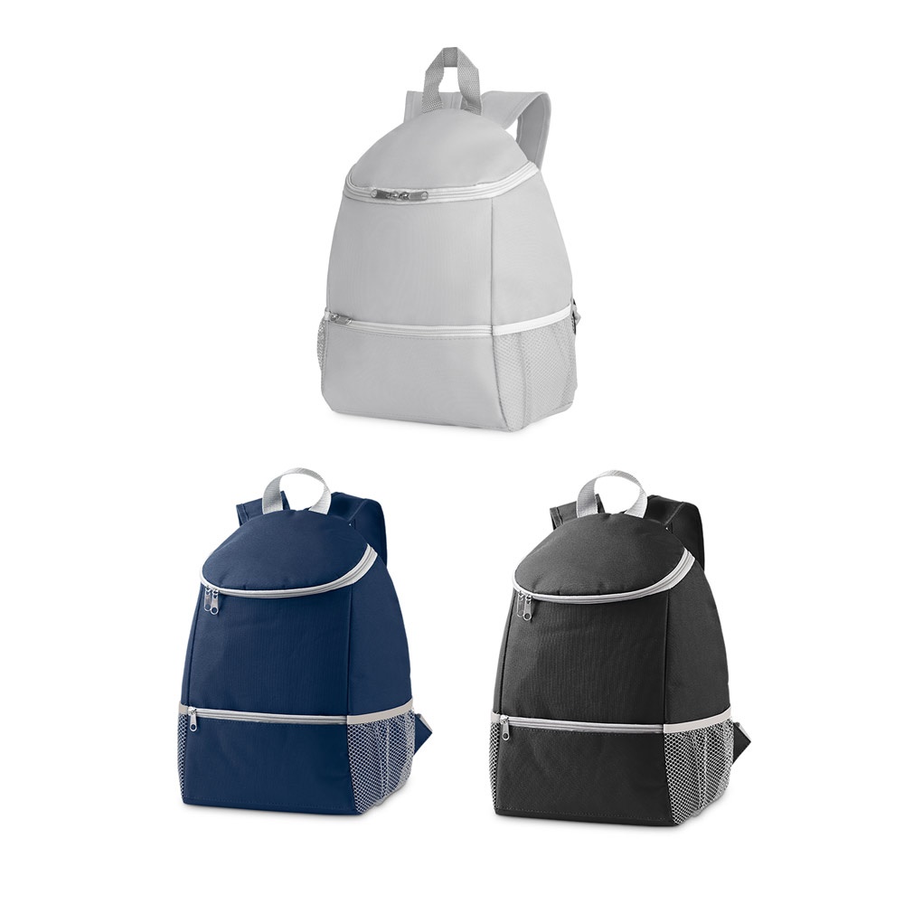 Mochila térmica em 600D 9 litros com bolso frontal personalizada com a logo da empresa