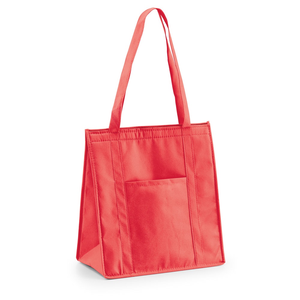 Sacola térmica em non-woven (80 g/m²) 10 litros com bolso frontal