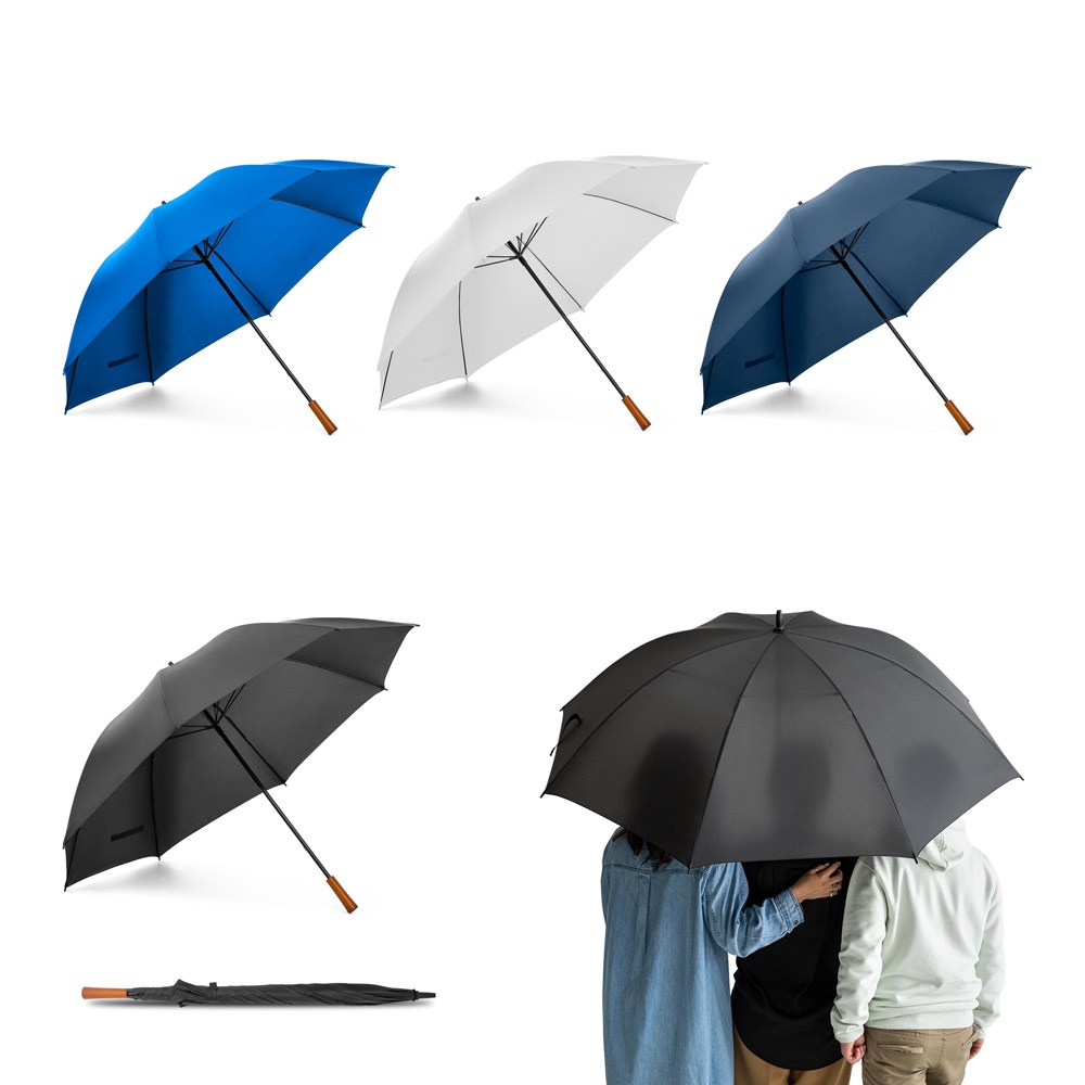 Guarda-chuva de grande portaria em poliéster pongee 190T personalizado com a logo da empresa