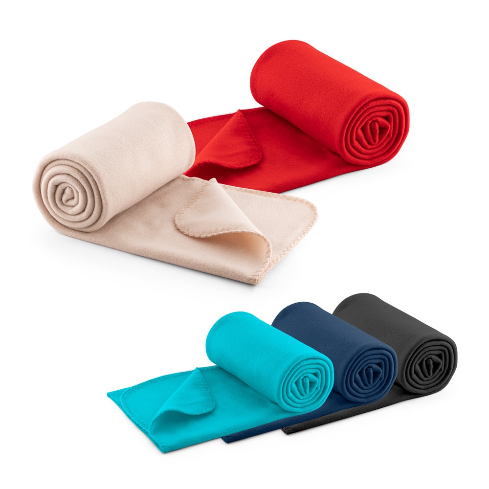 Manta em tecido polar (180 g/m²) personalizada com a logo da empresa
