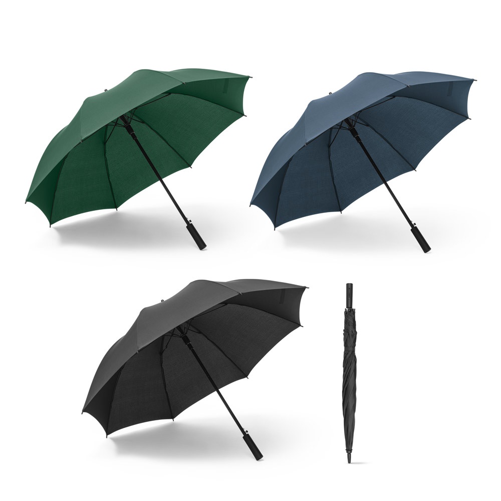 Guarda-chuva de poliéster em pongee 190T com abertura automática personalizado com a logo da empresa