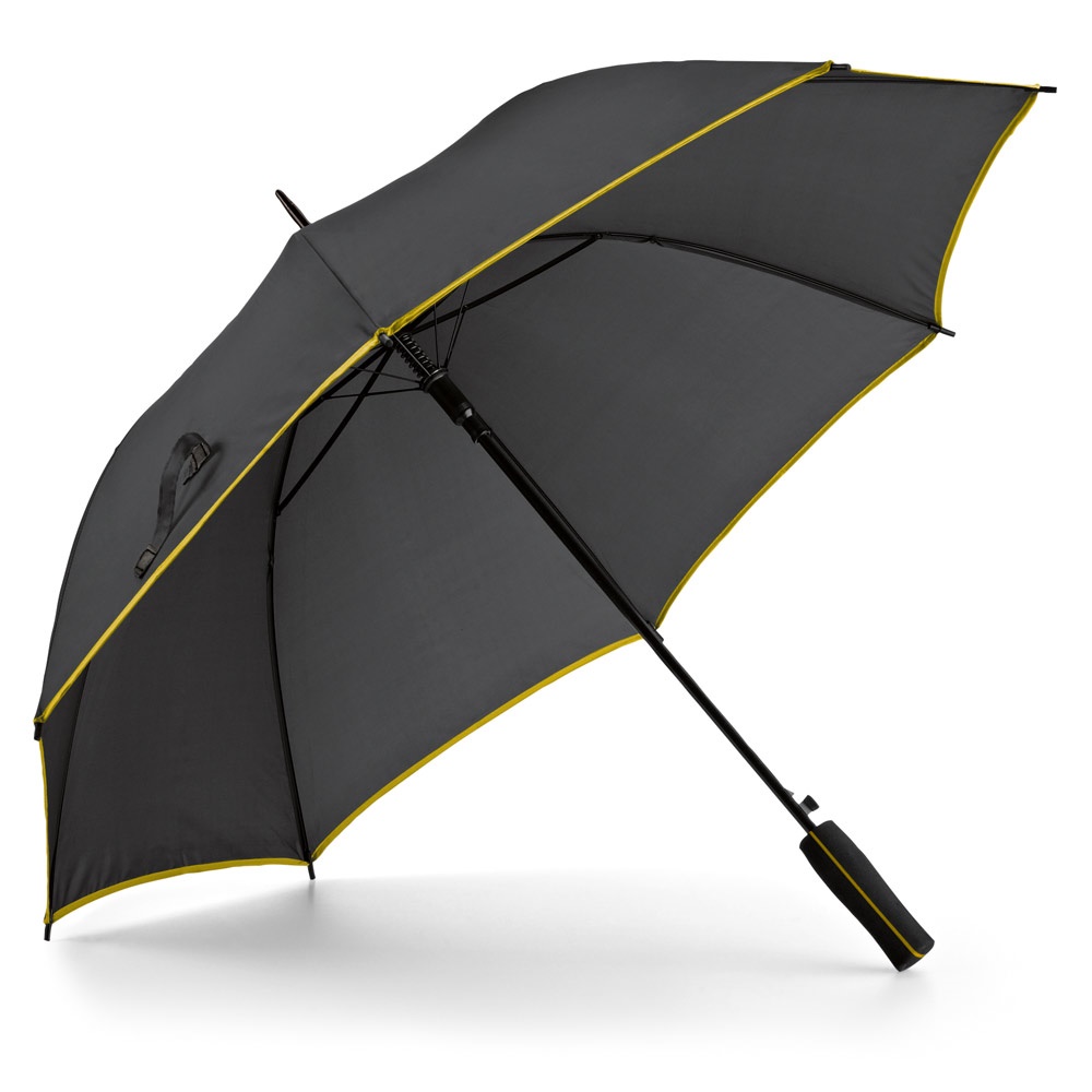 Guarda-chuva automático em poliéster 190T com friso colorido