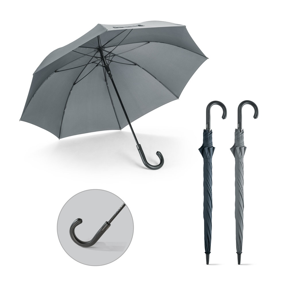 Guarda-chuva de poliéster em 190T pongee com abertura automática personalizado com a logo da empresa