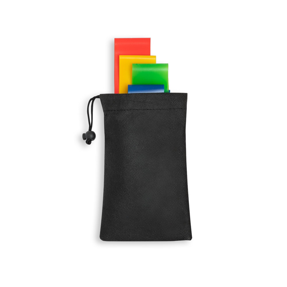 Conjunto de 4 bandas elásticas de ginástica com bolsa de non-woven, foto 4