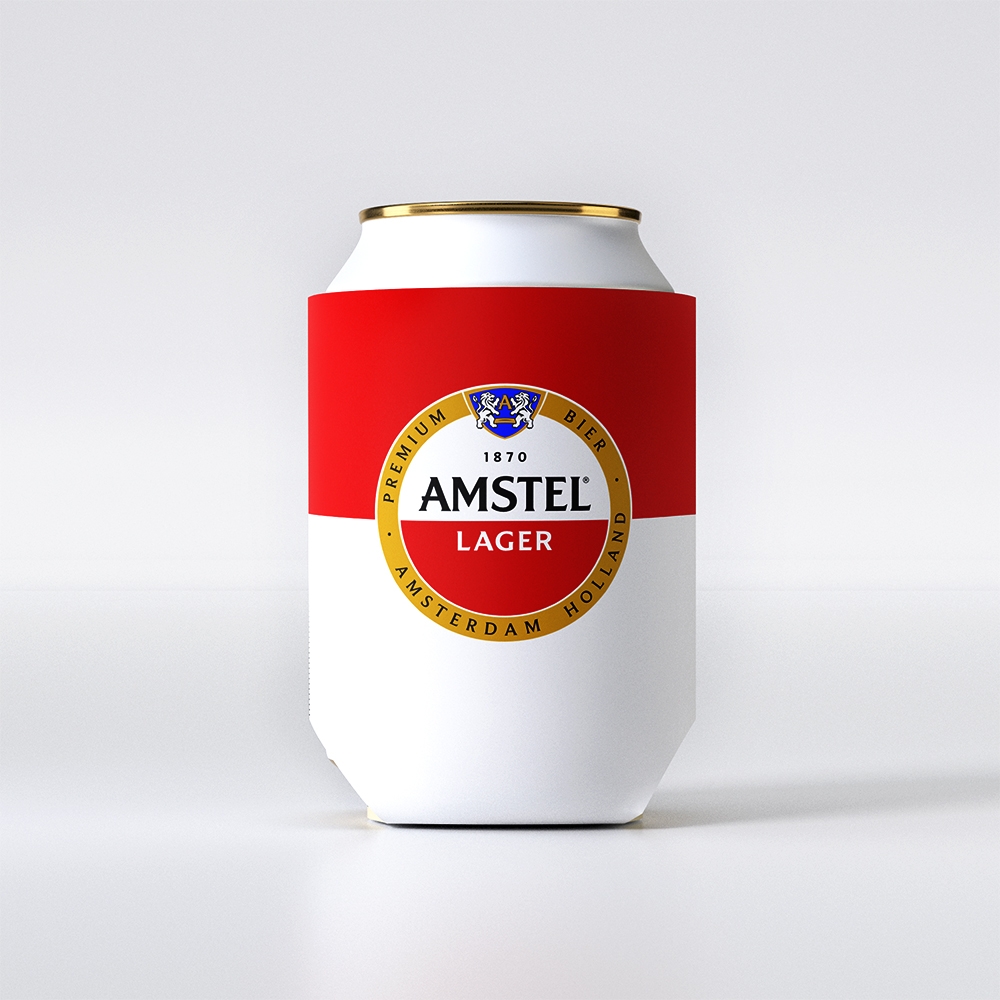 Porta Latas em Neoprene personalizado com a logo da empresa