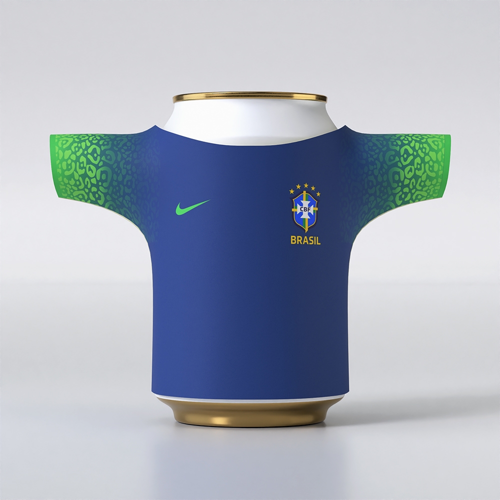 Porta Latas Camisa personalizado com a logo da empresa