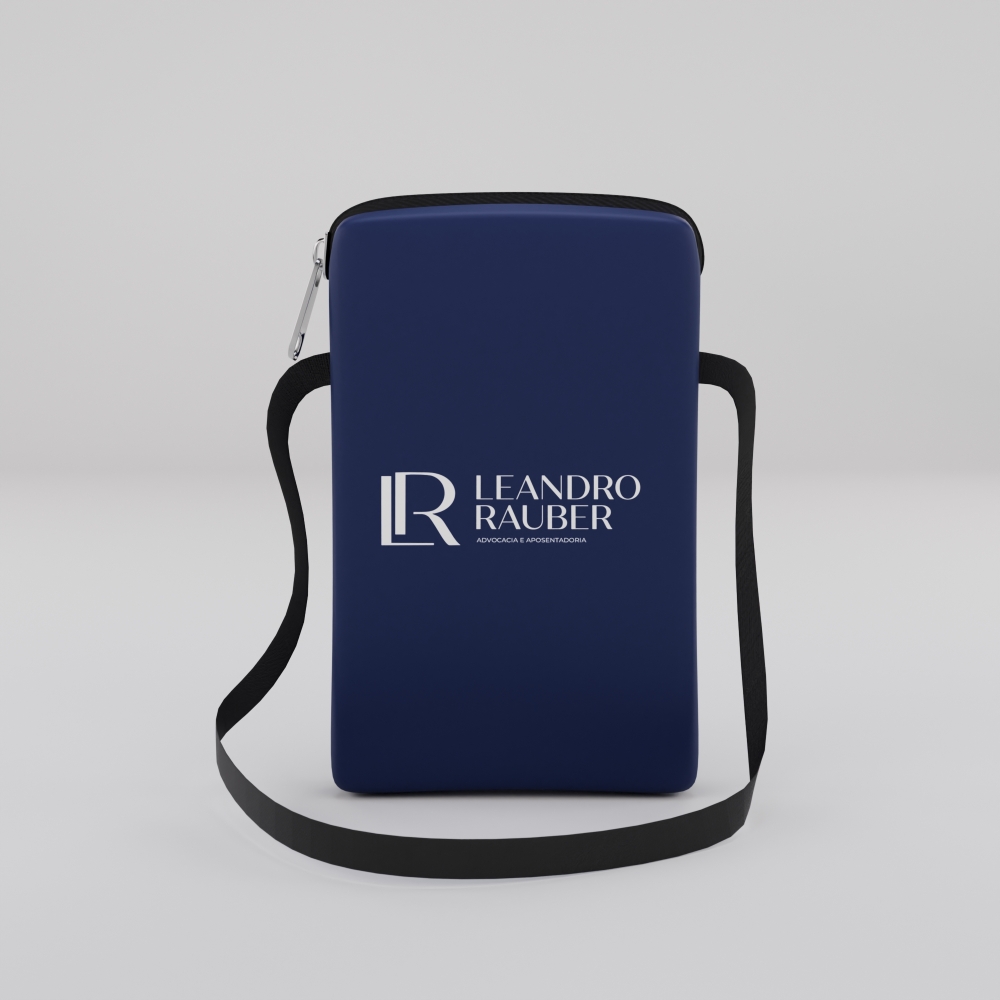Porta Celular com Zíper personalizado com a logo da empresa