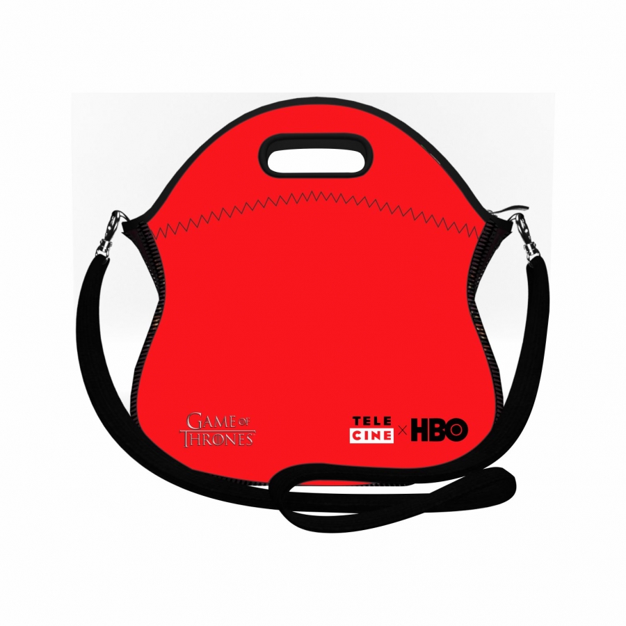 Lancheira Gourmet em Neoprene personalizada com a logo da empresa