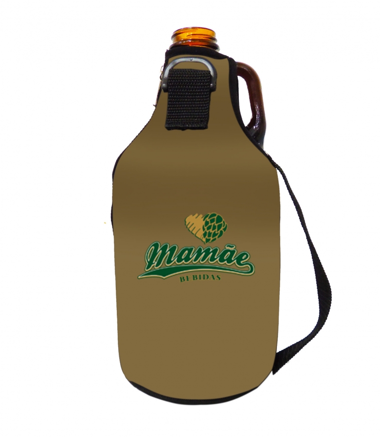 Porta Garrafas Growler personalizado com a logo da empresa