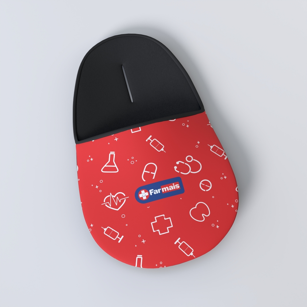 Lixocar em Neoprene com a logo da empresa