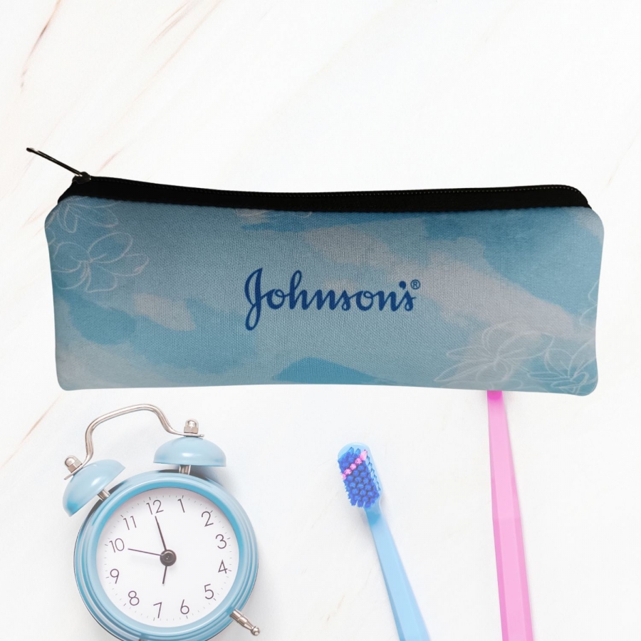 Necessaire Higiene Bucal em Neoprene personalizada com a logo da empresa