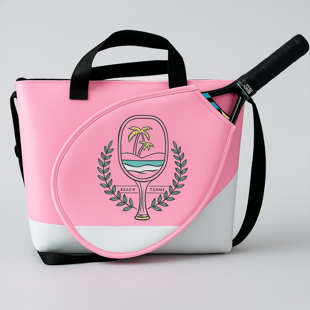 Bolsa de Beach Tennis personalizada com a logo da empresa