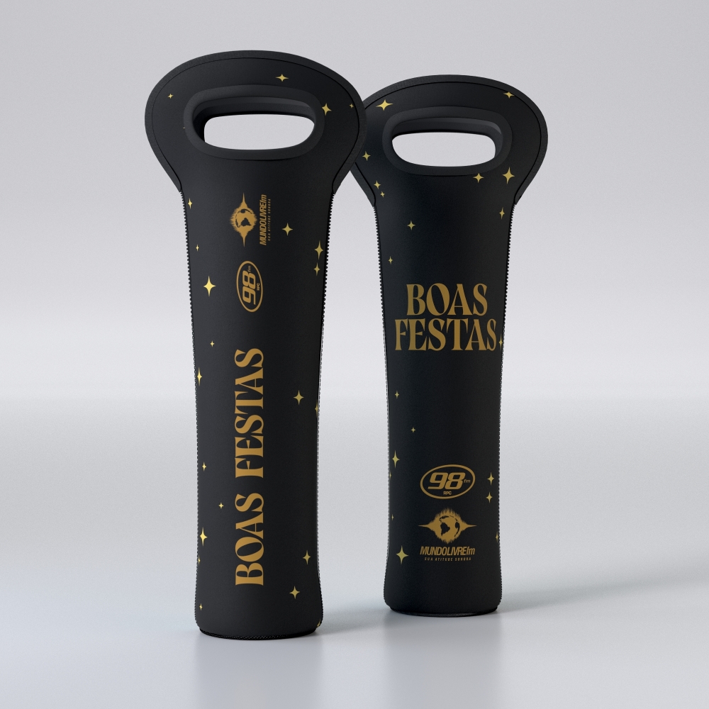 Porta Champagne Plus personalizado com a logo da empresa