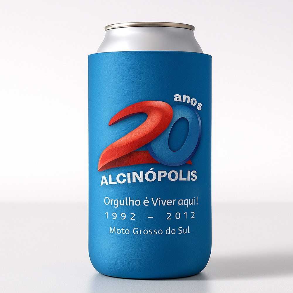 Porta Latas Energético personalizado com a logo da empresa