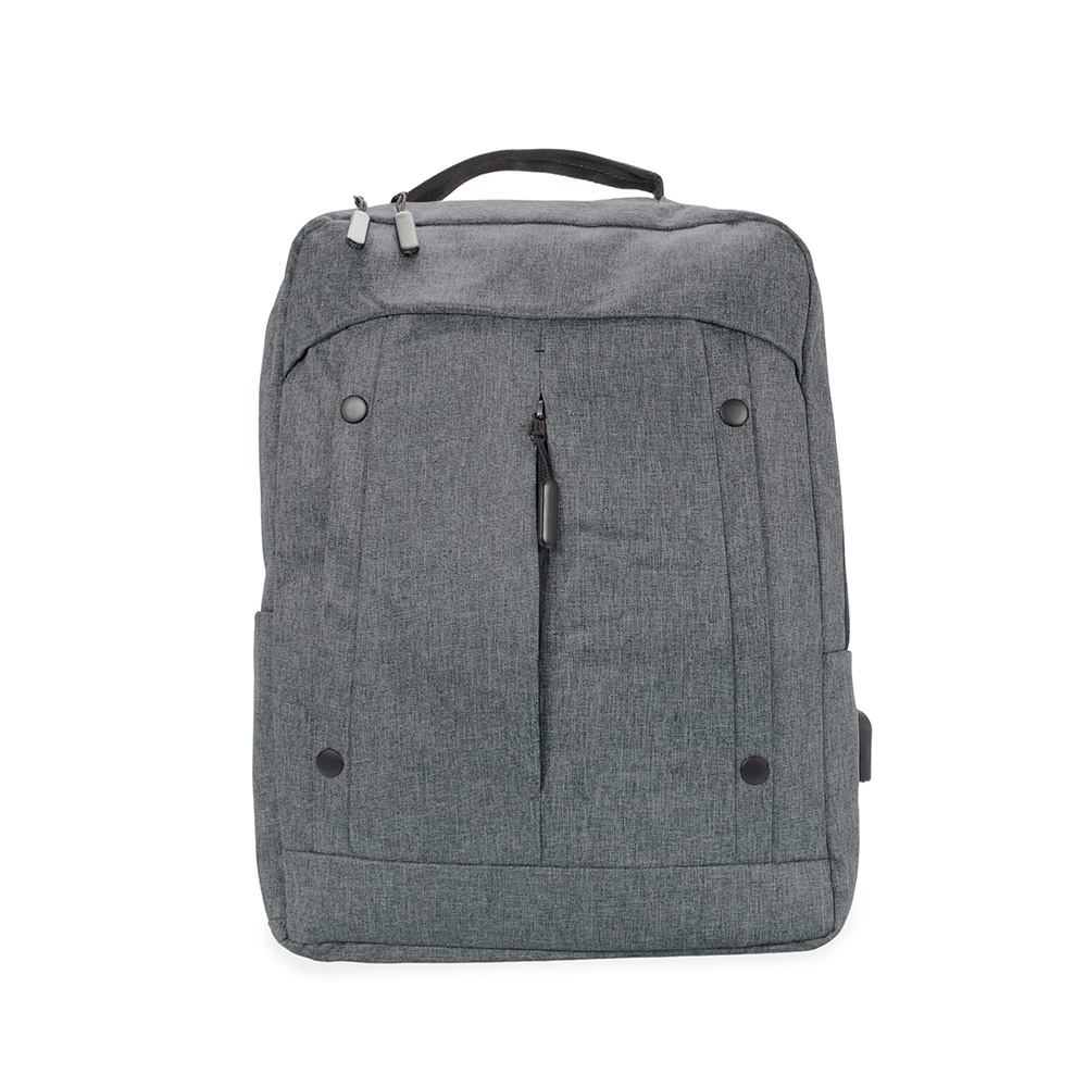 Mochila de nylon 20 litros para notebook com 2 compartimentos e USB