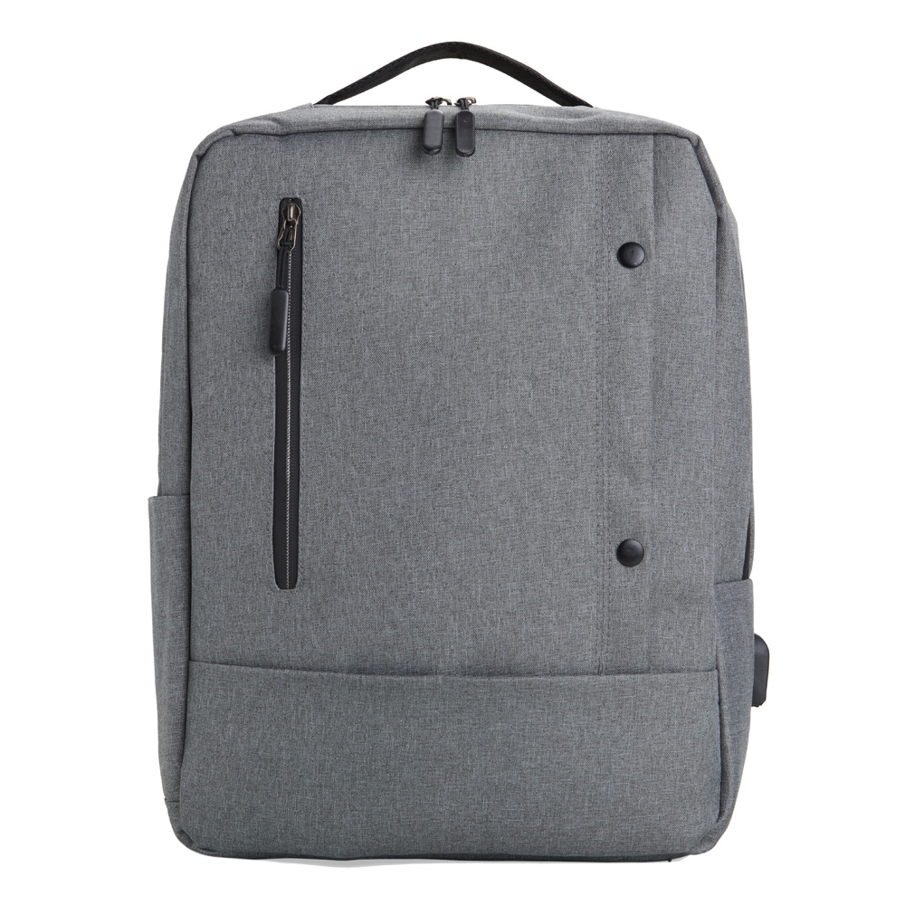 Mochila de nylon 22 litros para notebook com 4 compartimentos e USB