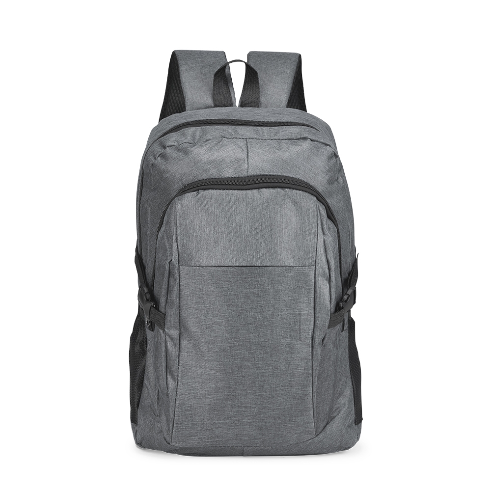 Mochila oxford 14 litros impermeável com divisórias na cor Cinza, personalizada com a logo da empresa