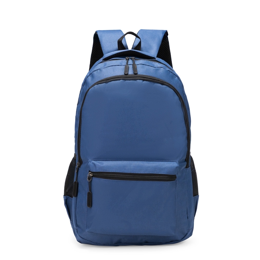 Mochila de poliéster 23 litros com 3 compartimentos e divisórias personalizada com a logo da empresa